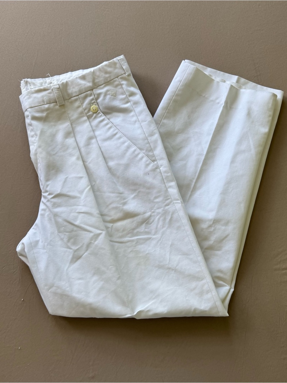 Vintage Christian Dior Pleated Wide Leg Trousers